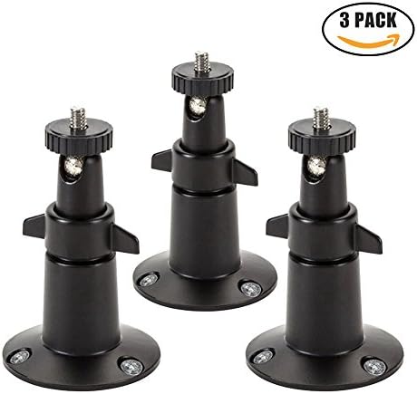 Jelune- Arlo Mount /Arlo Pro Mount, Security Camera Metal Wall/ Ceiling Mount, Adjustable Indoor/Outdoor Mount for Arlo, Arlo Pro, CCTV Camera and Other Compatible Models (3 Pack, Metal)