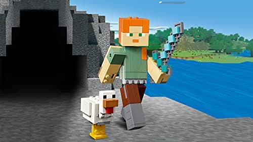 Amazon レゴ Lego マインクラフト マインクラフト ビッグフィグ アレックスとニワトリ ブロック おもちゃ 男の子 ブロック おもちゃ