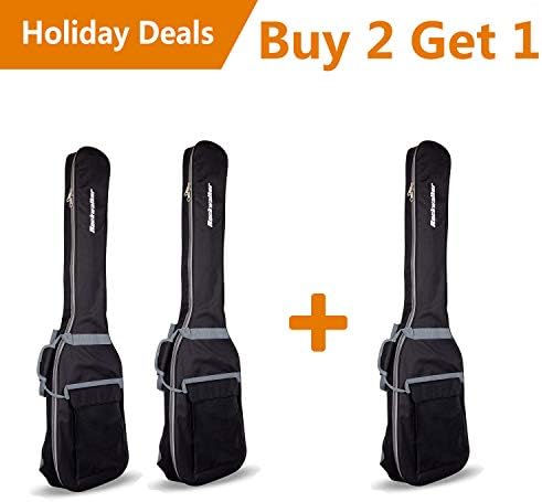 Rockwalker RWB17EBK Padded Electric Guitar Gig Bag- Walk Series in Black