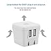 hito 2-Pack 12W 2.4A Dual Port Foldable Plug USB Travel Wall Chargers for iPhone Xs/XS MAX/XR/X/ 8/7/ 7 Plus/ 6s/ 6s Plus, iPad Pro/ Air2/ Mini 3/ Mini 4, Samsung, Kindle and More (1x black+ 1x white)