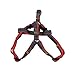 kathson Dog Leash and No-pull Adjustable Harness -Double Padded, Solid -Easy Step-In and Fit Pet Reflective Dog Harness (Red Medium)
