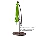 FLAME&SHADE 10 ft Offset Cantilever Outdoor Patio Umbrella - Apple Green