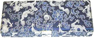 50-Reed Oboe Reed Case Silk (Blue/Silver)