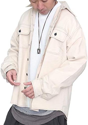 Amazon Woodwhichflows ビッグワークジャケット クリーム フリー メンズ コート ジャケット 通販