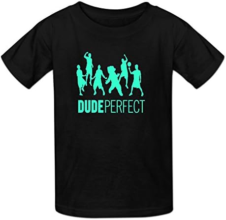 Design ByHunams Dude Perfect Silhouette Boy's Short Sleeve T-Shirt XL Black