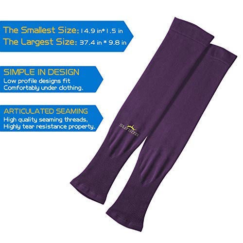 image for SUNITRA Arm Sleeve with UV Protection Cooling in Summer Arm Warmers in