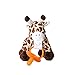 CuddlesMeÂ® New Silicone Baby Pacifier Orange with Detachable Plush Giraffe