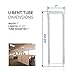 Hyperikon U-Bent LED Light Tube, T8 T12, 2x2ft, 18W (40W Equiv.), Fluorescent Replacement, Ballast Bypass, 4000K Clear, High Output 2050 Lumens, Shatterproof, Shop Light for Garage, Office - 4 Pack