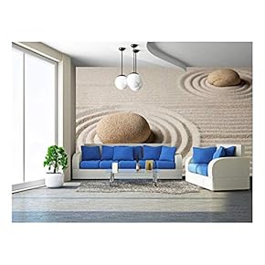 Mini Zen Garden - Removable Wall Mural | Self-Adhesive Large Wallpaper - 66x96 inches