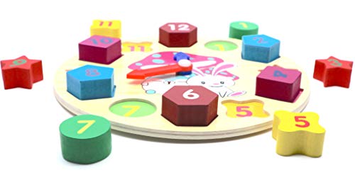 5 Sorting+Clock+Educational+Wooden+Puzzle