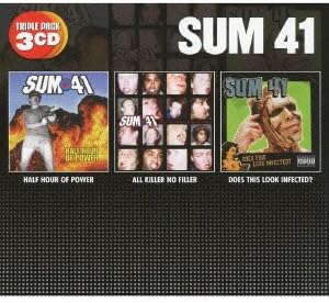 Amazon トリプル パック ハーフ アワー オブ パワー オール キラー ノー フィラー ダズ ディス ルック インフェクテッド Sum 41 Sum 41 ロック 音楽