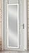 Plaza Astoria PA66WT Wall Mounted Over The Door Super Sized Jewelry Armoire Storage Cabinet with Vanity Full Length Dressing Mirror, White