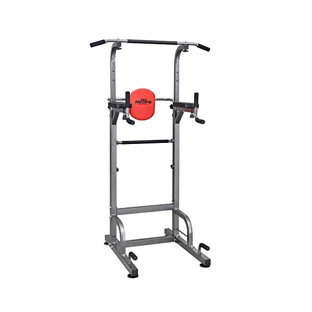 RELIFE REBUILD YOUR LIFE Power Tower Workout Dip Station for Home Gym