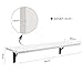 Homfa Floating Shelves Wall Mounted 2 Display Ledge Shelf with Bracket for Pictures and Frames Modern Home Decorative