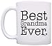 ThisWear Mother's Day Gift for Grandma Best Grandma Ever Mom Gift 11oz Ceramic Coffee Mug with Handle