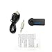 Gotd Wireless Bluetooth 3.5mm AUX Audio Stereo Music Home Car Receiver Adapter Mic (Black)