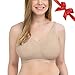 Seamless Sublime Nursing Bra for Breastfeeding and Maternity (Nude, Medium)