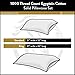 Superior 1001 Thread Count Egyptian Cotton Set, Covers for All Pillows and Sleepers Pillowcases, Standard, White