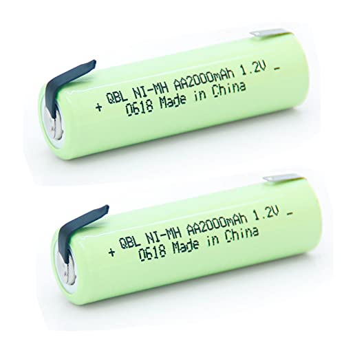 QBLPOWER NiMh 1.2V AA 2000mAh Razor Shaver Battery