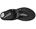 FitFlop Women's Banda Micro Crystal Toe Post, All Black, 7 M US