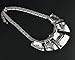 Veenajo Fashion Jewelry Chunky Bib Statement Splicing Bling Square Collar Necklace for Women