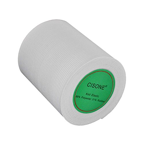 Knit Elastic 3 Inch Wide White Heavy Stretch High Elasticity Knit Elastic Band 3 Yards