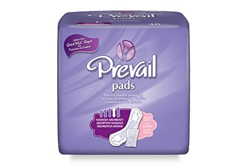 Prevail Bladder Control Pads, MAXIMUM absorbency - 11 inches, Full case 192 Pads (PV-916/1) by First Quality
