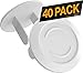 40 Pack Outlet Plugs Covers [Protect Your Child] Child Proof - Best Safety Electrical Power Socket Plug Wall Cover Protector - Plastic Baby Proofing Caps [Perfect FIT] White (40 Pack)