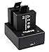Action Camera Dual Battery Charger Compatible for ThiEYE i60e/i60+/i20/T3 Sports Action Camera