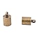 Pandahall 50pcs Antique Bronze Brass Glue-in Style Necklace Cord Crimp End Caps