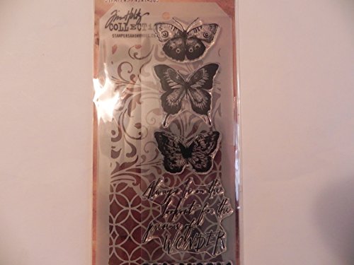 Tim Holtz Stamper's Anonymous Collection Stamp & Stencil - Papllion