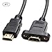 Bluwee 3FT HDMI Extension Cable, High Speed HDMI Male to Female, Gold Plated Plugs, Supports 4K, 3D, HDCP Compliant, Black
