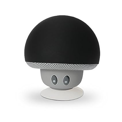 marsboy S570 Mini Bluetooth Lautsprecher Design wie Pilz Schwarz.