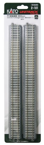 HO gauge 2-181 HO unitrack PC straight line 369mm (4 pieces) (japan import) by Cato