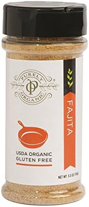 Purely Organic Spice Blend Rub - For Fajita - 5.5 Ounce