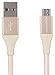Amazon Basics Double Braided Nylon Micro USB to USB-A Cable, 6 Feet, Gold