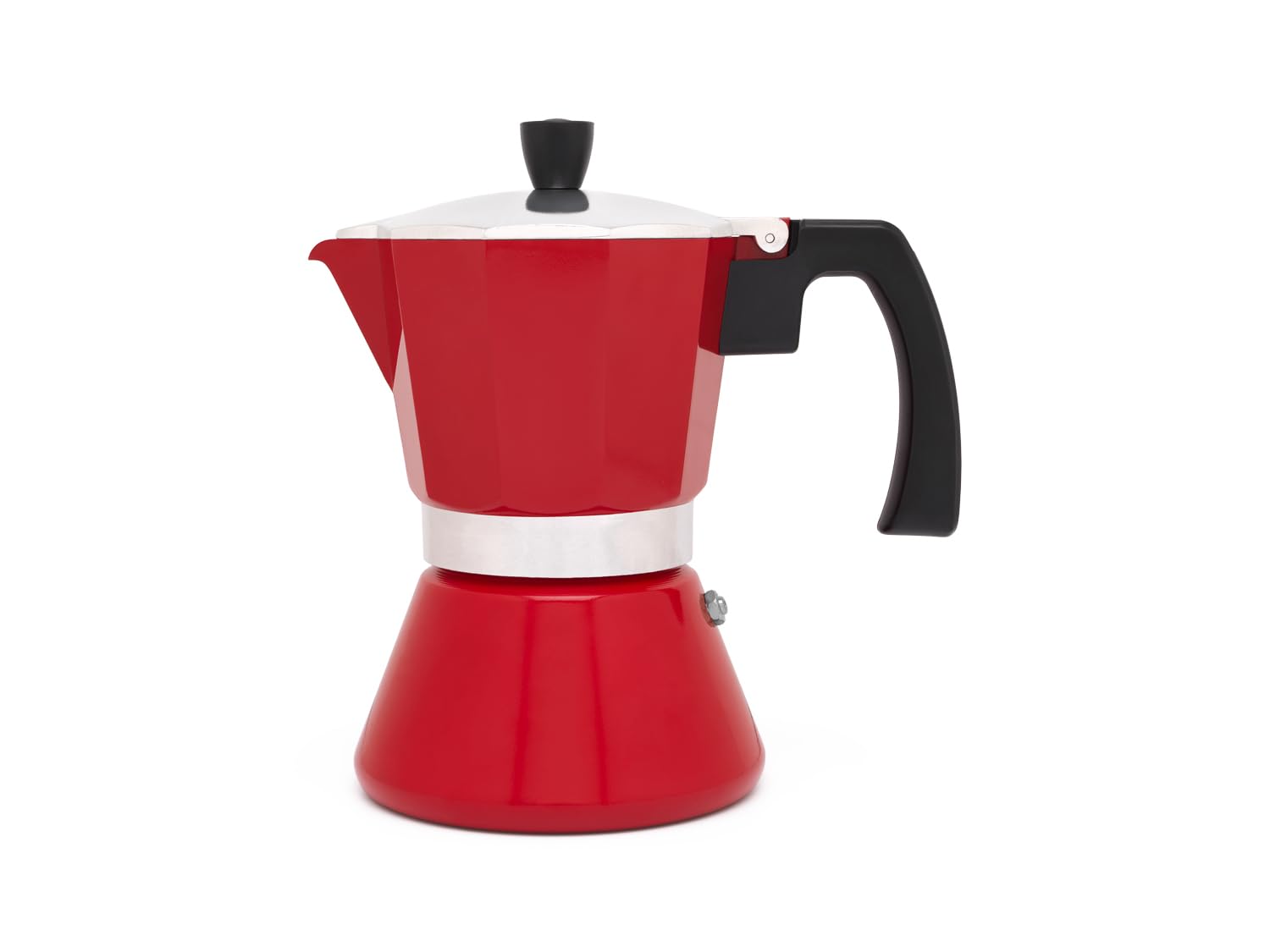 LEOPOLD Cafetera espresso 6 tazas TIVOLI-roja (Induccion)