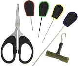 NGT Fishing Tackle 6 Tool Set Carp-Corner Braid Scissors Baiting Tools Knot view 2