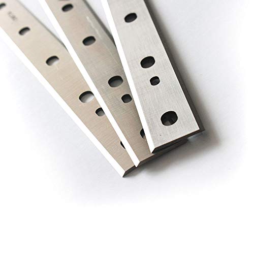 OSCARBIDE Planer Blades for DW734 Planer DW7342 12-1/2 inch HSS Planer Knives Replacement 2 Cutting Edges 12-1/2''x7/8''x1/16'',3pcs/set