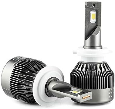 H7 LED Headlight Bulbs All-in-one Conversion Kit Car Headlamp Replacement by Jinrom 60W 6000LM 6500K 3 Year Guarantee