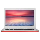 ASUS C300SA-DS02 Chromebook 13.3-inch HD (1366768) with 16GB Storage & 4GB RAM (Red)