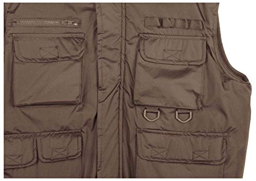 9 Crowns Men's Fishing Hunting Tactical Vest Essentials-Camel-Medium - Thumbnail 5
