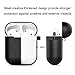Airpods Case, Coffea AirPods Accessories Shockproof Case Cover Portable & Protective Silicone Skin Cover Case for Apple Airpods 2 &1 (Front LED Not Visible) – Blackthumb 1