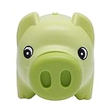 SCASTOE Plastic Piggy Bank Coin Money Cash Collectible Saving Box Pig Toy Kids Gift Hot Green