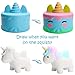 R HORSE DIY Blank Squishy Toys Set Unicorn Cake, Unicorn Donut, Rainbow Horse Squishy Kawaii Cute Cream Scented Squishies Slow Rising Decompression Squeeze Toys for Kids (3 Pack)