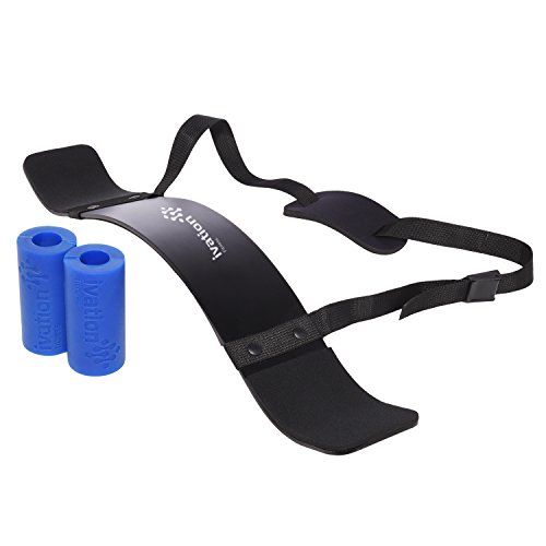 Ivation Xtreme Traction Bar Grips & Arm Blaster Set – Posture-Correcting & Intensity- Increasing Kit Puts Defined Biceps & Triceps Within Arm’s Reach