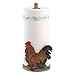 ALPENKOK Gifts & Decor Country Red Rooster Paper Towel Holder