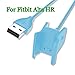 KingAcc Compatible for Fitbit Alta HR Charger 2-Pack 3.3ft/1m Replacement USB Charging Cable Cradle Dock Adapter for Fitbit Alta HR Fitness Wristband Smart Fitness Watch (Blue)