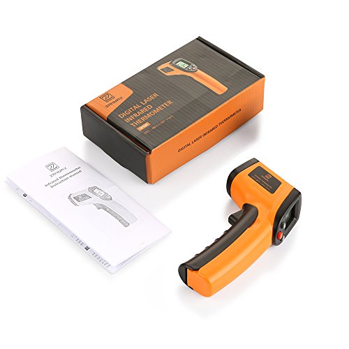 Digital Infrared Thermometer, Non-Contact Laser Temperature Gun Hand Tool for Indoor/Outdoor, -58℉～716℉, AAA Battery Not Included - Thumbnail 7