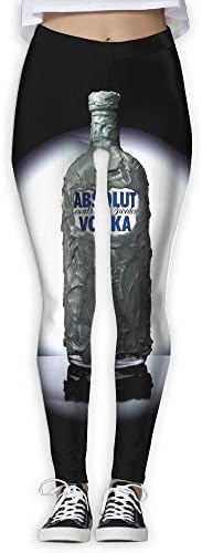 Spotlight Absolut Vodka Women's Straight Yoga Pants Stretch Slim Skinny Solid Trousers Sports